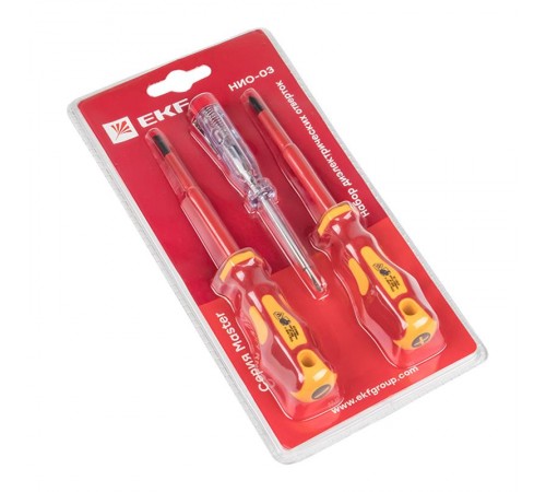 Набор диэлектрических отверток НИО-03 Master  ndo-03  EKF