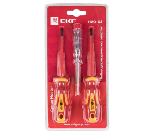 Набор диэлектрических отверток НИО-03 Master  ndo-03  EKF
