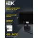 Прожектор светодиодный  СДО 06-50Д  черный с ДД IP54 6500 KLPDO602-50-65-K02IEK
