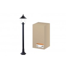 Светильник садово-парковый Прага Эл-11-73-125 60 Вт Е27 напольный на стойке h-1.25 м черный, прозрачный плафон TDM  SQ0330-0540  TDM