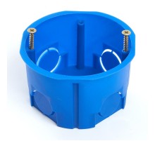 Подрозетник для сплошных стен, синий (с инд стикером), EBX20-01-2  39855  STEKKER