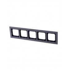 Рамка 5-постовая, Axcent, металл, платина  2CKA001754A4692  ABB