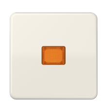 Клавиша с оранжевым окошком для выключателя с подсветкой; слоновая кость CD590KOBF Jung