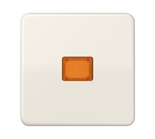 Клавиша с оранжевым окошком для выключателя с подсветкой; слоновая кость CD590KOBF Jung