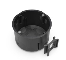 Коробка установочная двухкомпонентная для сплошных стен черная 68х47 (210шт/кор)  60-0710-9005СП  Промрукав