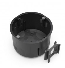 Коробка установочная двухкомпонентная для сплошных стен черная 68х47 (210шт/кор)  60-0710-9005СП  Промрукав