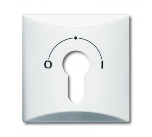 Плата центральная (накладка) с поворотной ручкой, IP44, серия Allwetter 44, цвет альпийский белый  1710-0-1837   2CKA001710A1837  ABB