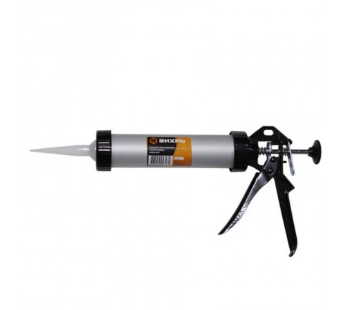 Пистолет для герметика алюминиевый закрытый  73/3/6/2  ВИХРЬ