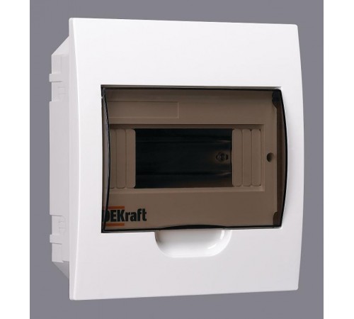 Корпус пластиковый встраиваемый 8 модулей, IP41, ЩРВ-П-8  31003DEK  DEKraft