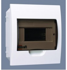 Корпус пластиковый встраиваемый 8 модулей, IP41, ЩРВ-П-8  31003DEK  DEKraft