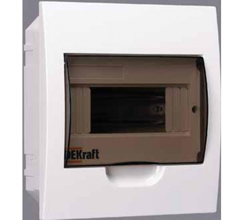 Корпус пластиковый встраиваемый 8 модулей, IP41, ЩРВ-П-8  31003DEK  DEKraft