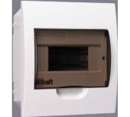 Корпус пластиковый встраиваемый 8 модулей, IP41, ЩРВ-П-8  31003DEK  DEKraft