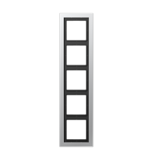 Рамка 5-кратная; крашеный алюминий  ALD2985-L  Jung