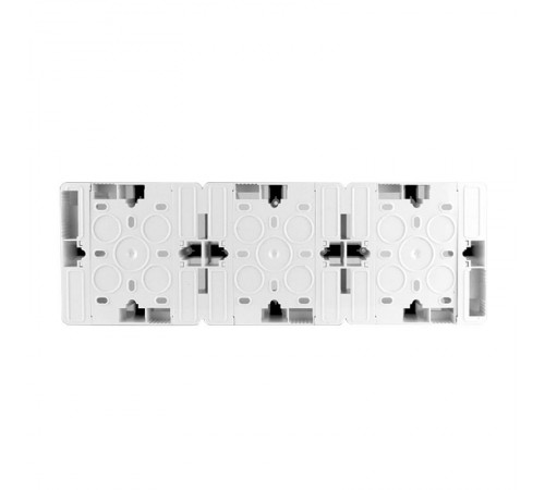 Коробка накладная квадратная на 3 поста, 86х86 (белый)  201303  SPL