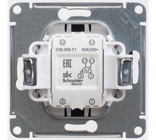 Glossa Антрацит Переключатель перекрестный, сх.7, 10АХ  GSL000771  SE