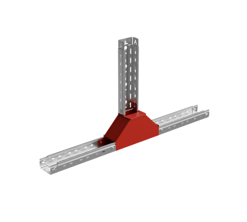 Т-отвод вертикальный 50х600 мм вверх c разворотом трассы на 90 град "ПЛЮС"  TDNplus90-50-600  КМ-профиль