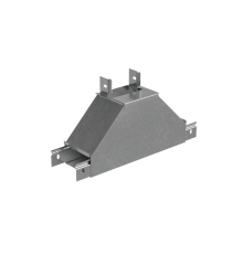 Т-отвод вертикальный 50х500 мм вверх c разворотом трассы на 90 град "ПЛЮС"  TDNplus90-50-500  КМ-профиль