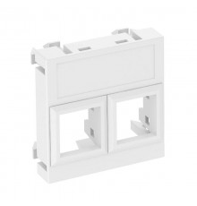 Корпус компьютерной розетки Modul45 тип LE (прямой) 45x45 мм (белый) (DTG-02LE RW1)  6119304  OBO Bettermann