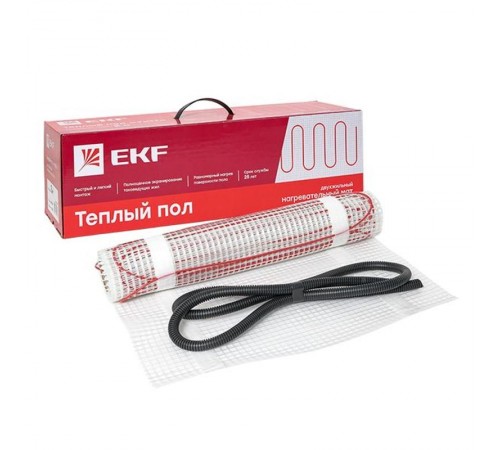 Мат нагревательный  двухжильный "Уют"  3 кв. м. 450 Вт EKF Proxima  nm2-450-3  EKF