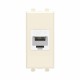 Компьютерная розетка RJ-45 без шторки модульная, кат.6, "Avanti", "Ванильная дымка", 1 модуль  4405691  DKC