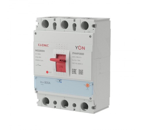 Авт. выкл. YON MGS800 3P 640-800A 75kA  MGS800H-3TAMF0800  DKC