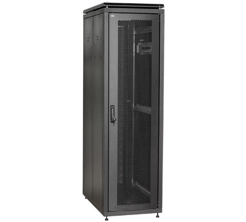 Шкаф сетевой 19" LINEA N 18U 600х600 мм перфорированная передняя дверь черный  LN05-18U66-P  ITK