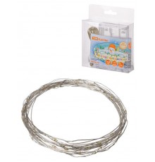Гирлянда светодиодная "Роса50" 50LED, 5м, 3000К, 3хАА,  SQ0361-0052  TDM ELECTRIC