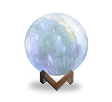 Светильник настольный NN003 3D Луна 1W RGB 5V Li-ion 450mA D15см цветной c пультом LED 1/6/12  NN003  Gauss