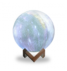 Светильник настольный NN003 3D Луна 1W RGB 5V Li-ion 450mA D15см цветной c пультом LED 1/6/12  NN003  Gauss