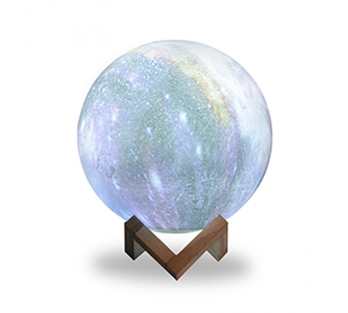 Светильник настольный NN003 3D Луна 1W RGB 5V Li-ion 450mA D15см цветной c пультом LED 1/6/12  NN003  Gauss