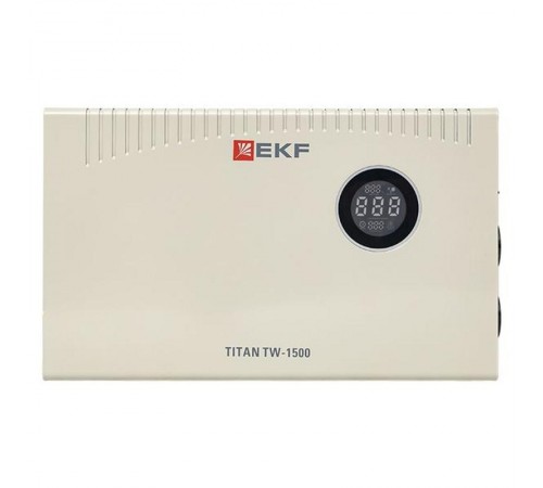 Стабилизатор напряжения электронный с возможностью настенного монтажа TITAN -TW-1500  stab-TW-1500 EKF