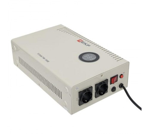 Стабилизатор напряжения электронный с возможностью настенного монтажа TITAN -TW-1500  stab-TW-1500 EKF