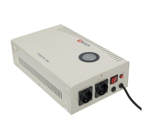 Стабилизатор напряжения электронный с возможностью настенного монтажа TITAN -TW-1500  stab-TW-1500 EKF