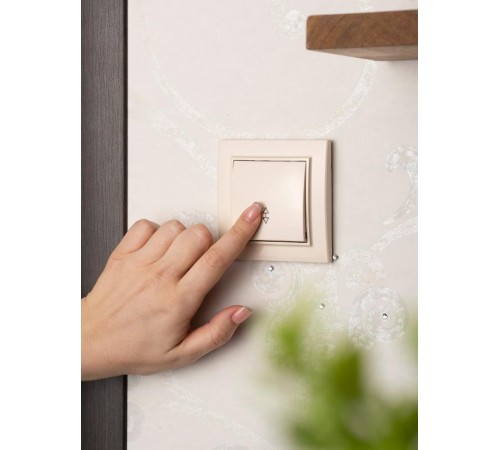 Выключатель 1-кл. СП проходной 10А бежевый Минск EKFERV10-025-20EKF