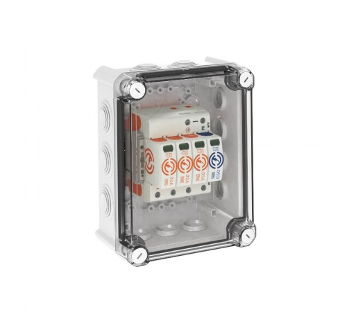 Комплект УЗИП V50-3+NPE в защитном корпусе (Класс I+II), 280 В (VG-V50-3+NPE-280)  5093596  OBO Bettermann