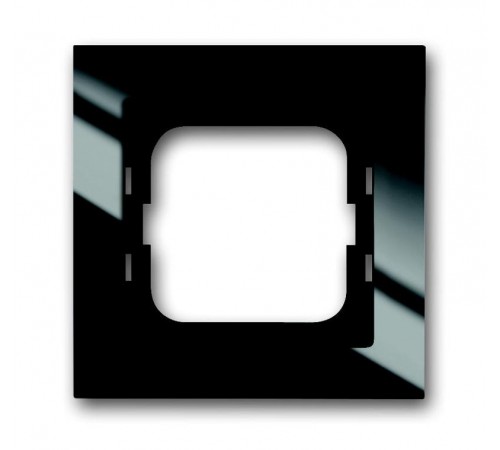 Рамка 1-постовая, для монтажа заподлицо, серия axcent, цвет черный  1753-0-4126   2CKA001753A4126  ABB