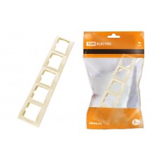 Рамка 5 постовая горизонтальная сл. кость "Таймыр"  SQ1814-0133  TDM