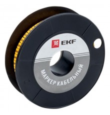 Маркер-кабельный 1,5кв.мм "6" (1000шт.) (ЕС-0) EKF PROxima  plc-KM-1.5-6  EKF