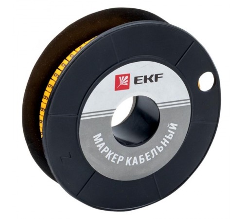 Маркер-кабельный 4,0кв.мм "6"(500шт.) (ЕС-2) EKF PROxima  plc-KM-4-6  EKF