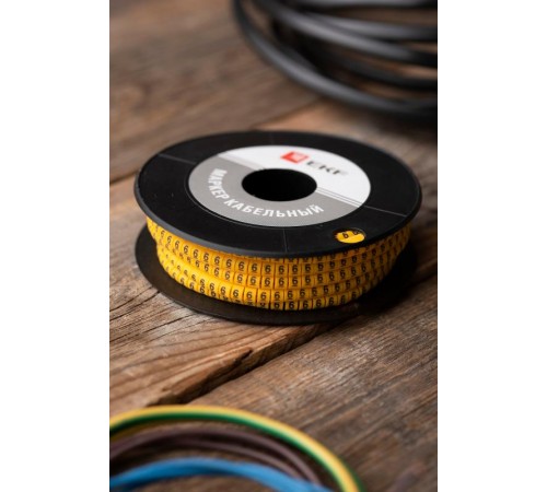 Маркер-кабельный 1,5кв.мм "6" (1000шт.) (ЕС-0) EKF PROxima  plc-KM-1.5-6  EKF