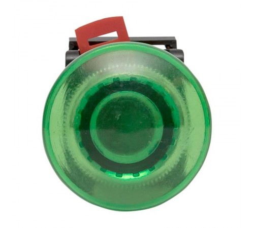 Кнопка AELA-22 "Грибок" зеленая с подсветкой NO+NC 220В EKF PROxima  pbn-aela-1g-220  EKF