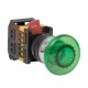 Кнопка AELA-22 "Грибок" зеленая с подсветкой NO+NC 380В EKF PROxima  pbn-aela-1g-380  EKF
