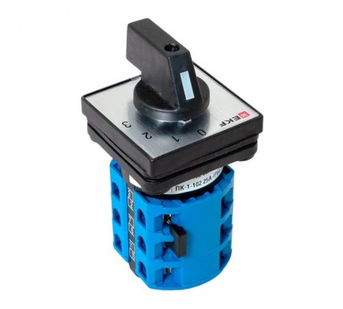 Переключатель кулачковый ПК-1-102 25А 2P "0-1-2-3" IP65  pk-1-102-25-65  EKF