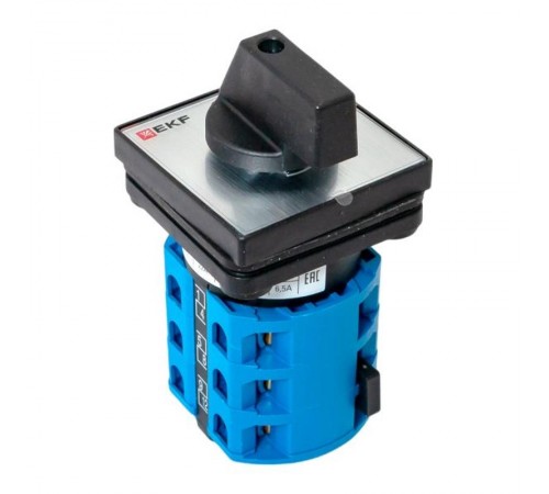 Переключатель кулачковый ПК-1-102 25А 2P "0-1-2-3" IP65  pk-1-102-25-65  EKF