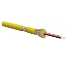 FO-DT-IN-9S-2-LSZH-YL Кабель волоконно-оптический 9/125 (SMF-28 Ultra)одномодовый,2 волокна для внутр.прокладки, LSZH, нг(А)-HF  445332  Hyperline