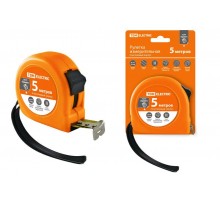 Рулетка, длина 5 м, стальная лента, ширина 19 мм, пластиковый корпус, "Гранит"  SQ1018-0102  TDM