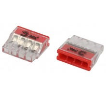 Клемма  NO-225-434 быстрозажимная 2273-204 компактная 4-проводная 0.2-2.5 мм2 (упаковка 4 шт.)  Б0067920  ЭРА