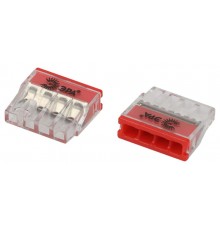 Клемма  NO-225-434 быстрозажимная 2273-204 компактная 4-проводная 0.2-2.5 мм2 (упаковка 4 шт.)  Б0067920  ЭРА