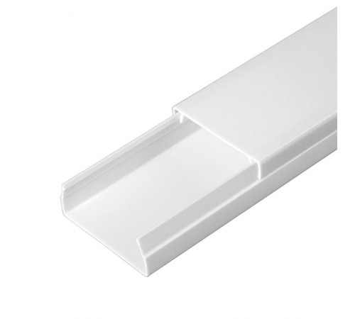 Кабель-канал белый 40х16 (56м/уп) 2-й замок в п/э  PR.0325206  Промрукав