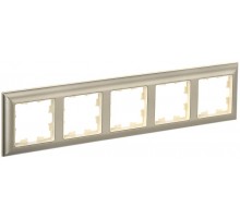 BRITE Рамка 5-ая РУ-5-Бр бежевый/шампань  BR-M52-12-3-K10  IEK